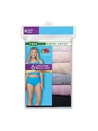 Fruit of the Loom Women's Cotton Briefs, 6-Pack