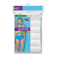 Culottes en coton Fruit of the Loom pour femmes, paquet de 6 Taille : 5