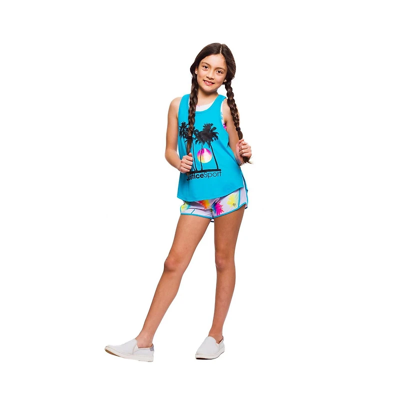 Girls Justice 2 Piece Sunset Sport Tank Top Set