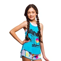 Girls Justice 2 Piece Sunset Sport Tank Top Set