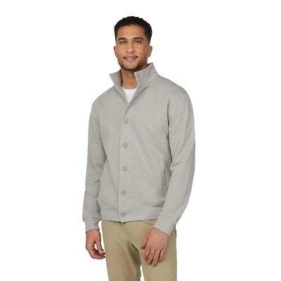 Mexx Men’s Button Front French Terry Jacket