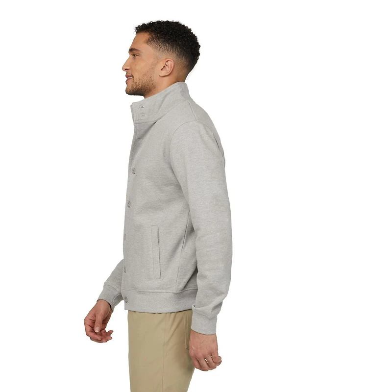 Veste en tissu bouclette avec fermeture à boutons pour hommes Mexx