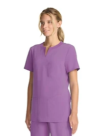 Haut d'uniforme à encolure en V ajusté et extensible pour femmes Scrubstar