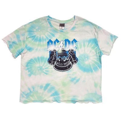 AC/DC Tee-shirt manche courte pour fille à rebord festonn