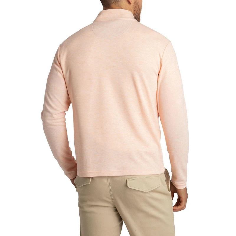 U.S. Polo Assn. Men's Quarter Zip Long Sleeve Interlock Pullover, Men's Quarter Zip Long Sleeve Interlock Pullover