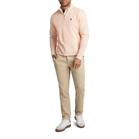 U.S. Polo Assn. Men's Quarter Zip Long Sleeve Interlock Pullover, Men's Quarter Zip Long Sleeve Interlock Pullover
