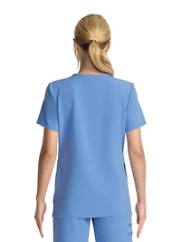 Scrubstar Women's Fashion Relaxed Fit Stretch Notch Collar Top