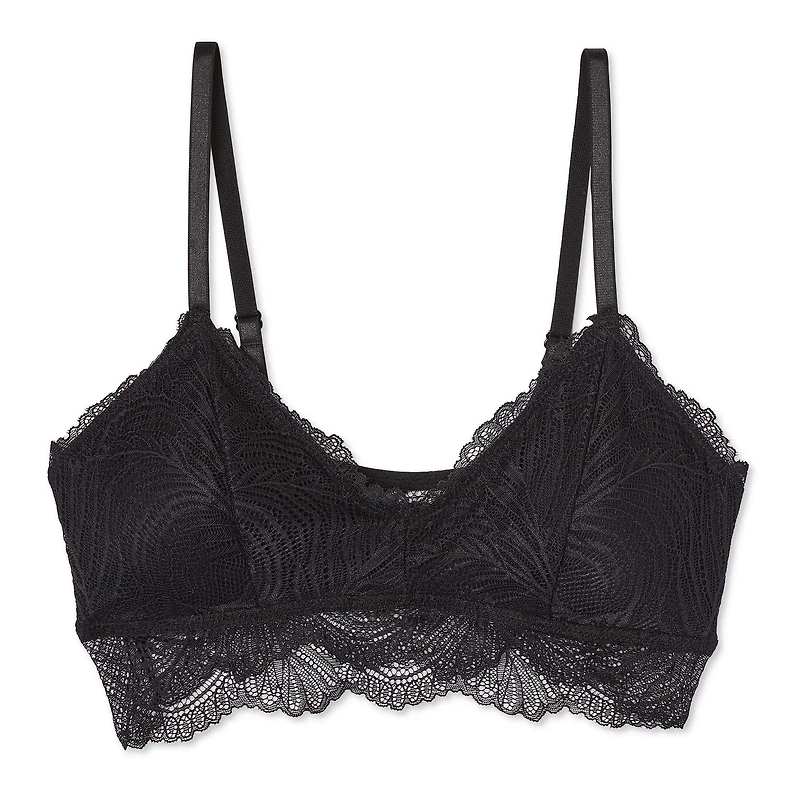 Soutien-gorge bordé de dentelle No Boundaries pour femmes Tailles P-TTG