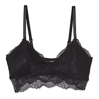 Soutien-gorge bordé de dentelle No Boundaries pour femmes Tailles P-TTG