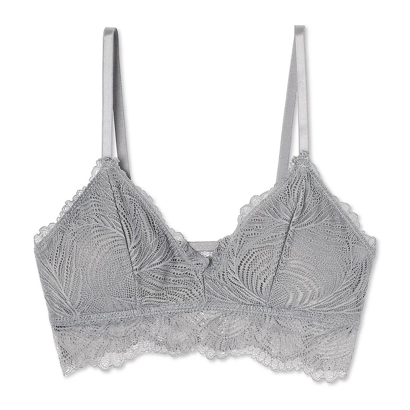 Soutien-gorge bordé de dentelle No Boundaries pour femmes Tailles P-TTG