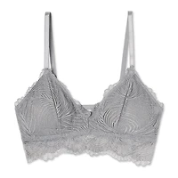 Soutien-gorge bordé de dentelle No Boundaries pour femmes Tailles P-TTG