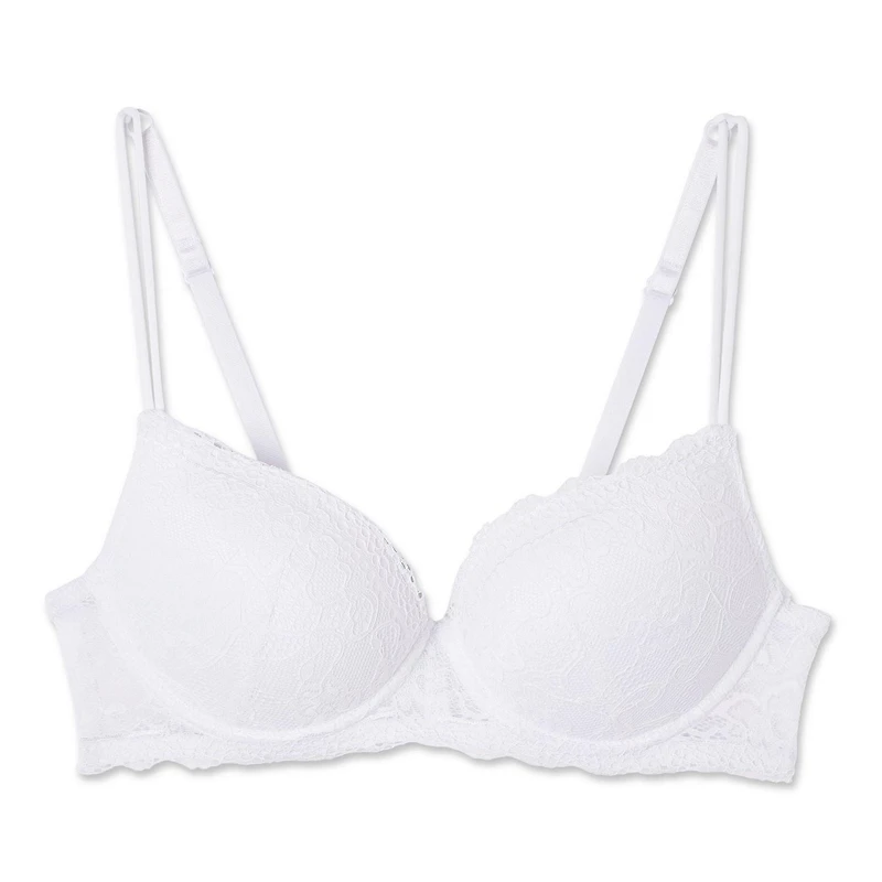 Soutien-gorge pigeonnant avec dentelle George pour femmes Tailles 34A-40D