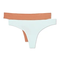 Lot de 2 tangas George pour femmes Tailles P–TG
