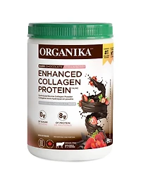 ORGANIKA Dark Chocolate Strawberry Enhanced Collagen Protein