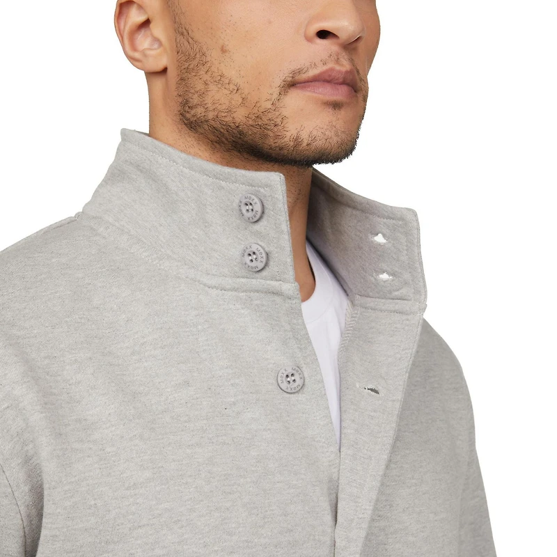 Veste en tissu bouclette avec fermeture à boutons pour hommes Mexx