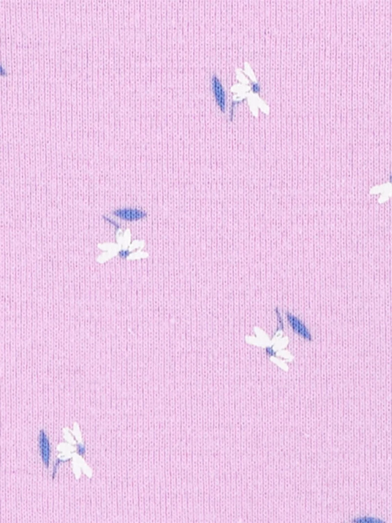 Carter's Child of Mine Baby Girl Bodysuits - Indigo Flower, 3 Pack, Preemie-18 Months