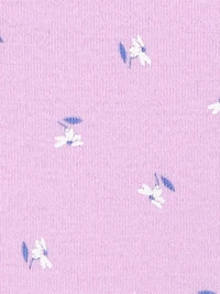 Carter's Child of Mine Baby Girl Bodysuits - Indigo Flower, 3 Pack, Preemie-18 Months