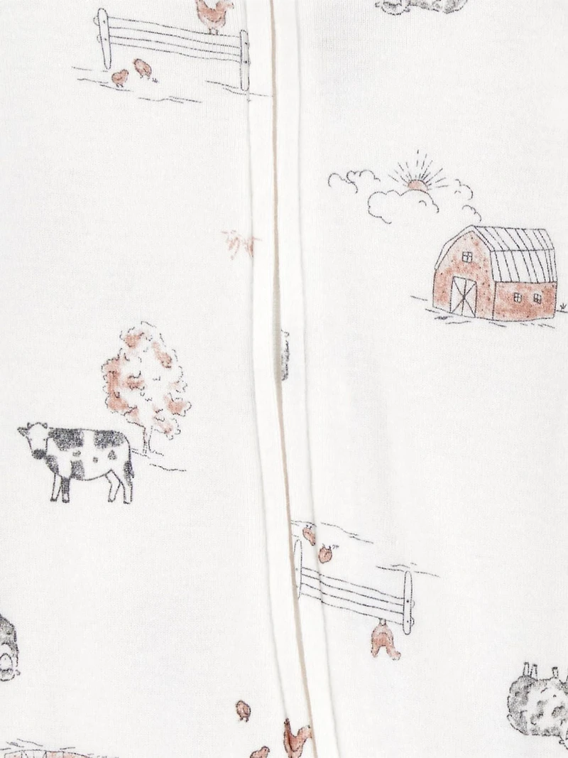 Carter's Child of Mine Ensemble Sleep N Play de ferme neutre pour bébé, paquet 2 Tailles Prématuré-6/9 mois