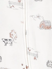 Carter's Child of Mine Ensemble Sleep N Play de ferme neutre pour bébé, paquet 2 Tailles Prématuré-6/9 mois