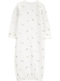 Carter's Child of Mine - Robe bébé à feuilles blanches