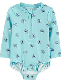Carter's Child of Mine Fleur bleue pour bébé fille 1 pièce