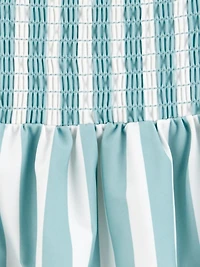 Carter's Child of Mine Baby and Toddler Girls' Blue Striped Swimsuit Set, 2-Piece