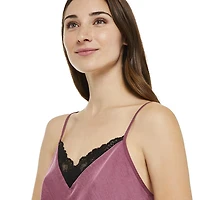 Ensemble 2 pièces avec short en satin martelé George pour femmes