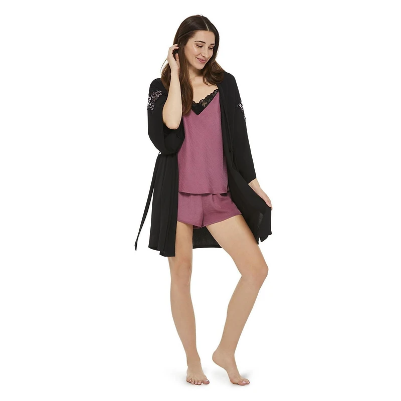 Ensemble 2 pièces avec short en satin martelé George pour femmes