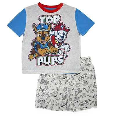 Paw Patrol 2 piece tee & short set for toddler boys