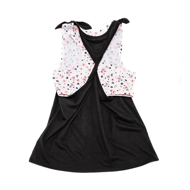 Girls Justice Ensemble de 2 débardeurs Flower Circle pour filles