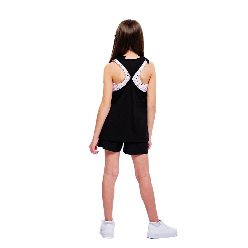 Girls Justice Ensemble de 2 débardeurs Flower Circle pour filles