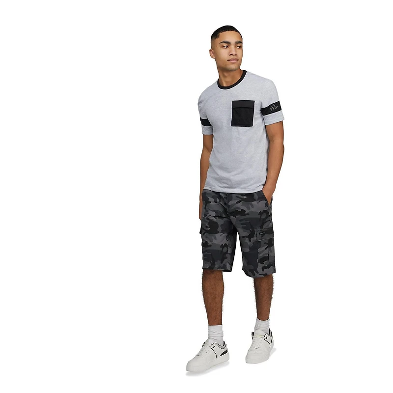 Short cargo ceinturé Marc Ecko pour homme