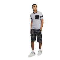 Short cargo ceinturé Marc Ecko pour homme