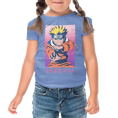 Naruto T-Shirt à manches courtes pour fille