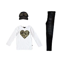 T-shirt Girls Mini Pop Kids Animal Lover À manches longues