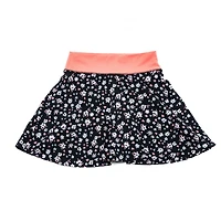 Girls Justice Peach Flowers Skirt