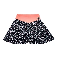 Girls Justice Peach Flowers Skirt