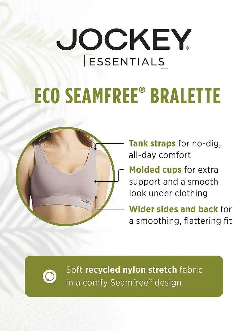 Jockey® Essentials Women's Seamfree® Eco Back Smoothing Bralette, Bralette