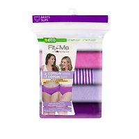 Fruit of the Loom Women's Fit for Me Cotton Brief, 5-Pack, Sizes: 9-13