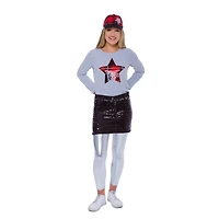 Girls Mini Pop Kids Street Shine Denim Skirt