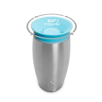​​Tasse à bec en acier inoxydable Miracle® 360°de Munchkin, 10oz