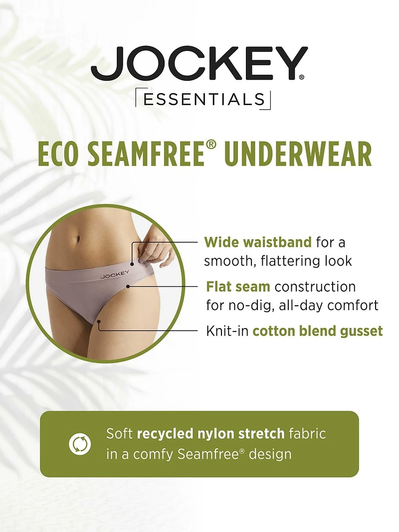 Jockey® Essentials Women's Seamfree® Eco Hipster - 3 Pack, Eco Hipster