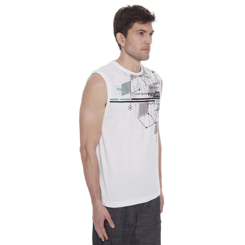 Dark Black Debardeur pour hommes