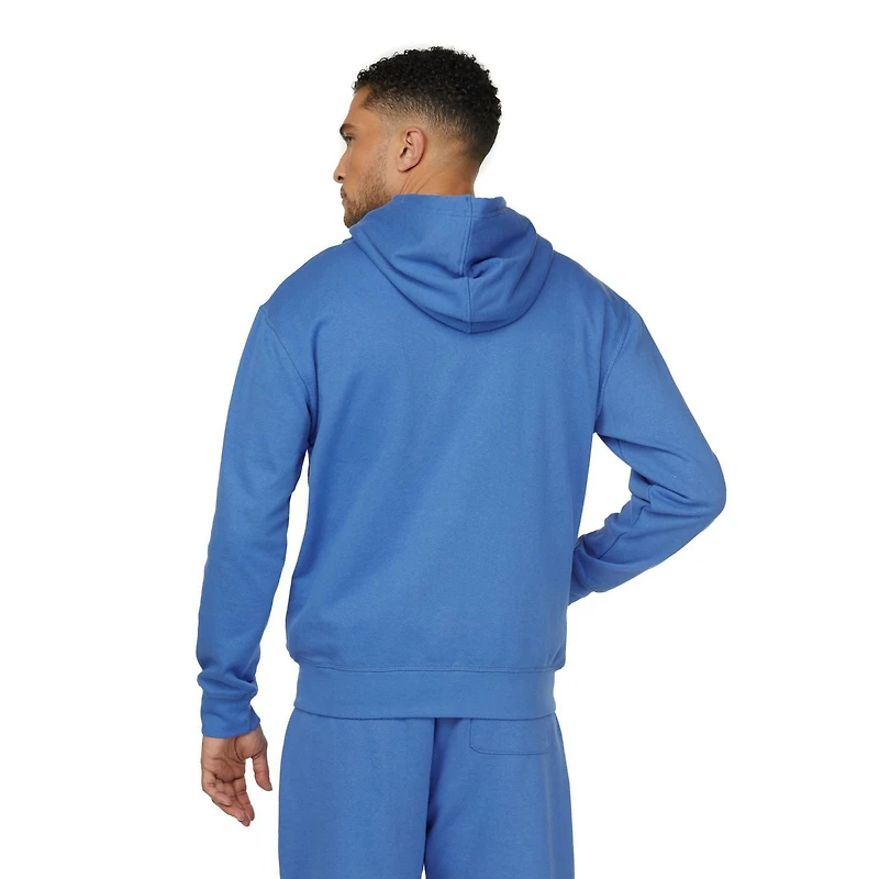 Chandail à capuche en tissu bouclette pour hommes avec fermeture à glissière Mexx