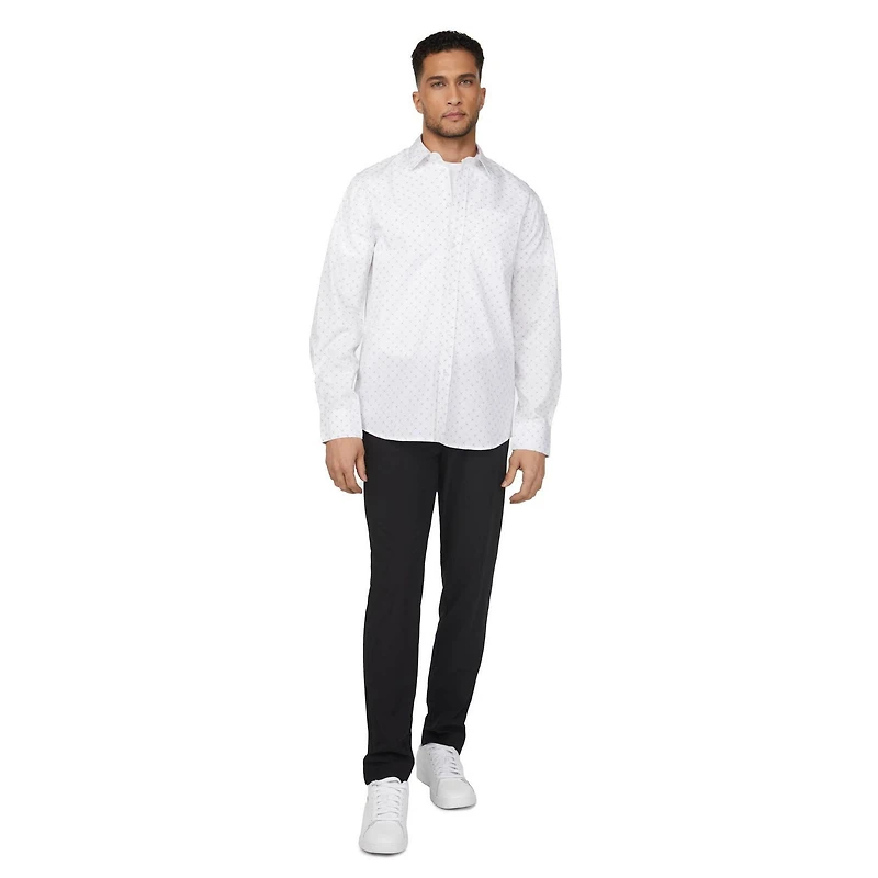 Chandail tissé à manches longues avec imprimé XX pour hommes Mexx