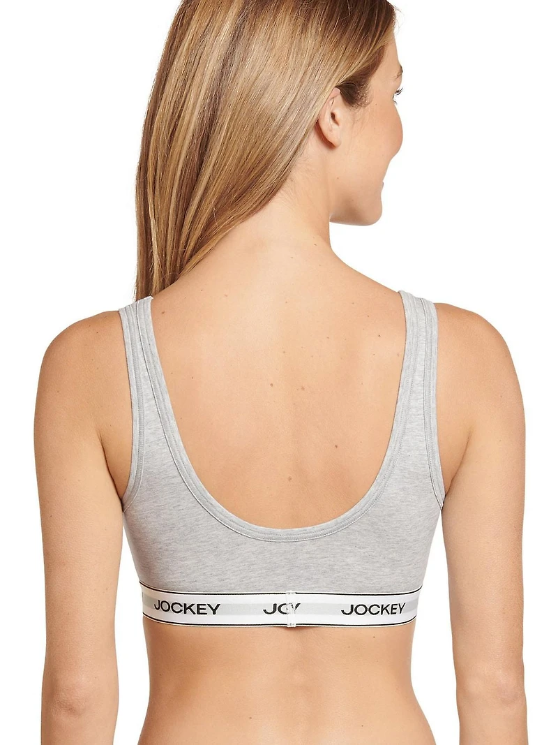 Jockey Essentials Women's Cotton Stretch Scoop Bralette