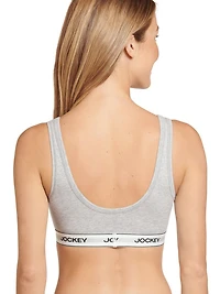 Jockey Essentials Women's Cotton Stretch Scoop Bralette