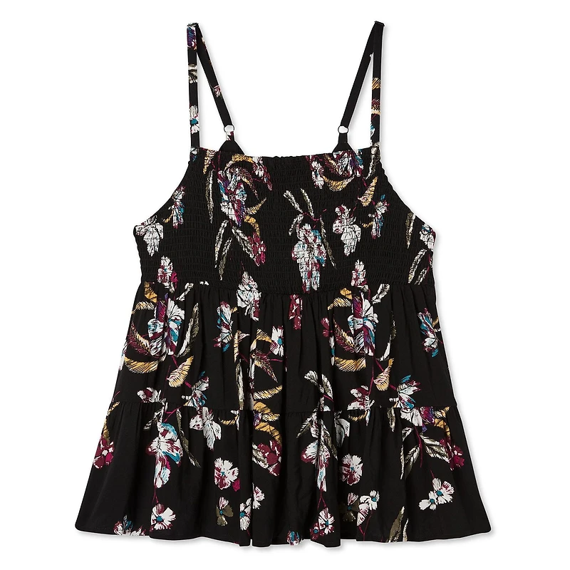 Harper + Zoe Plus Women's Tiered Smocked Cami