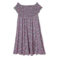 Robe midi avec corsage à smocks Harper + Zoe Plus pour femmes