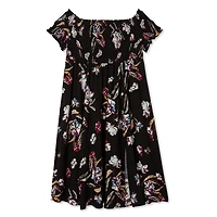 Harper + Zoe Plus Women's Smocked Bodice Midi Dress